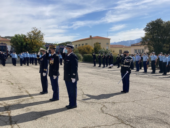 À Aspretto, la gendarmerie a rendu hommage à Stéphanie Monfermé. (Photo Julia Sereni) À Aspretto, la gendarmerie a rendu hommage à Stéphanie Monfermé. (Photo Julia Sereni)