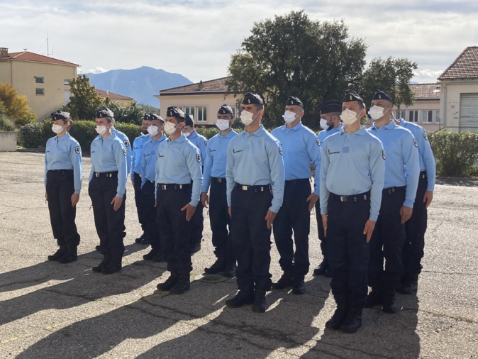 16 nouveaux réservistes pour la gendarmerie de Corse. (Photo Julia Sereni)