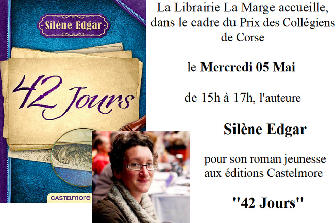 Prix des Collégiens de Corse : Silène Edgar à la librairie la Marge d'Ajaccio