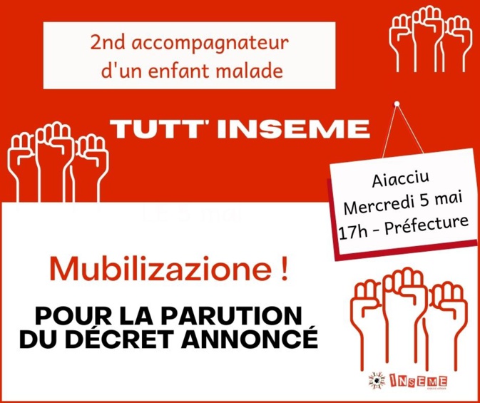 La mobilisation débutera à 17 heures devant la préfecture d'Ajaccio.