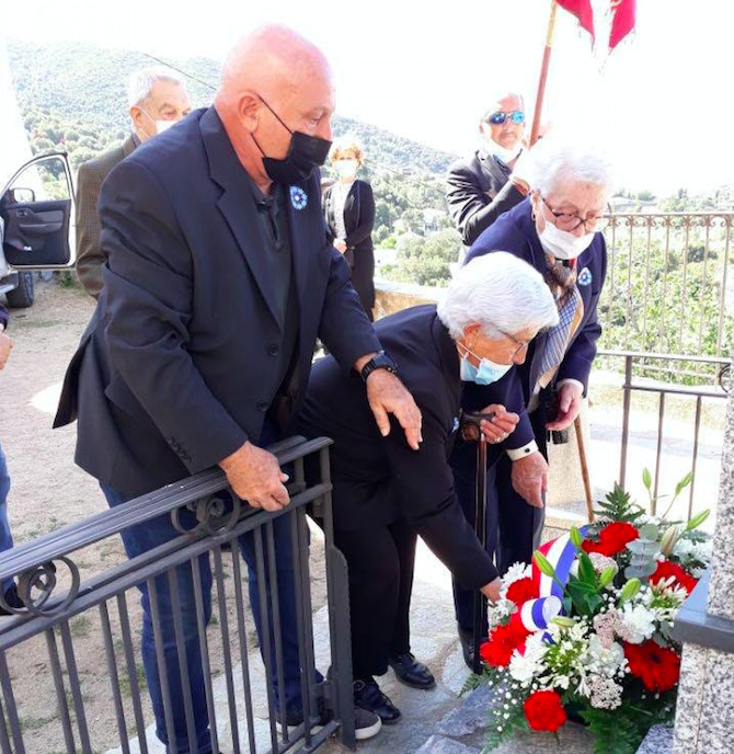 A Pietralba la veuve d'un ancien combattant