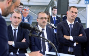 Jean-Christophe Angelini, Jean-Guy Talamoni, Gilles Simeoni. Photo Michel Luccioni. Jean-Christophe Angelini, Jean-Guy Talamoni, Gilles Simeoni. Photo Michel Luccioni.