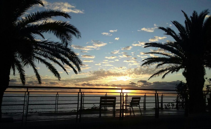 Le front de mer de Bastia par temps de libecciu (Charles Lucchini)