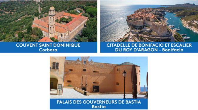 En Corse, trois sites en lice pour devenir « Le Monument préféré des Français » En Corse, trois sites en lice pour devenir « Le Monument préféré des Français »