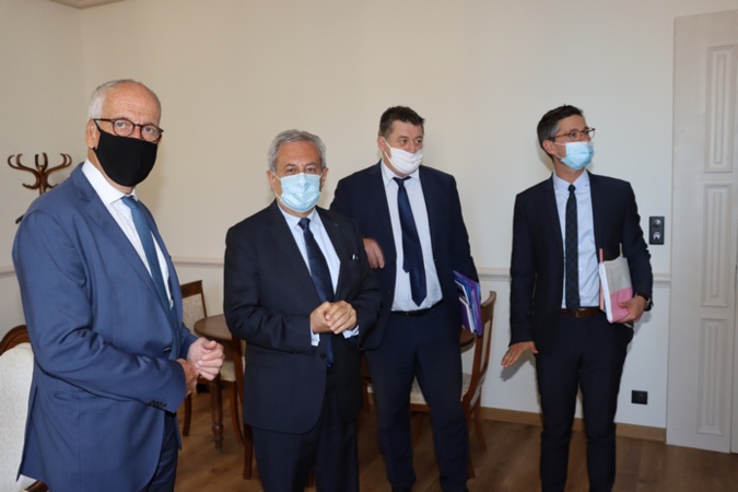 Les deux préfets de Corse en Balagne pour les signatures des conventions « Petites villes de demain »