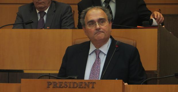 Paul Giacobbi, président de l'Exécutif de l'Assemblée de Corse.