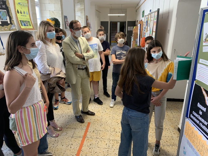 Le collège Simon-Vinciguerra de Bastia «Ecoculleghju : «Optez pour les gourdes pour ne pas en être une »