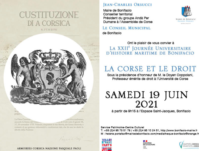 "La Corse et le Droit": la XXIIème journée universitaire se tient ce 19 juin à Bonifacio
