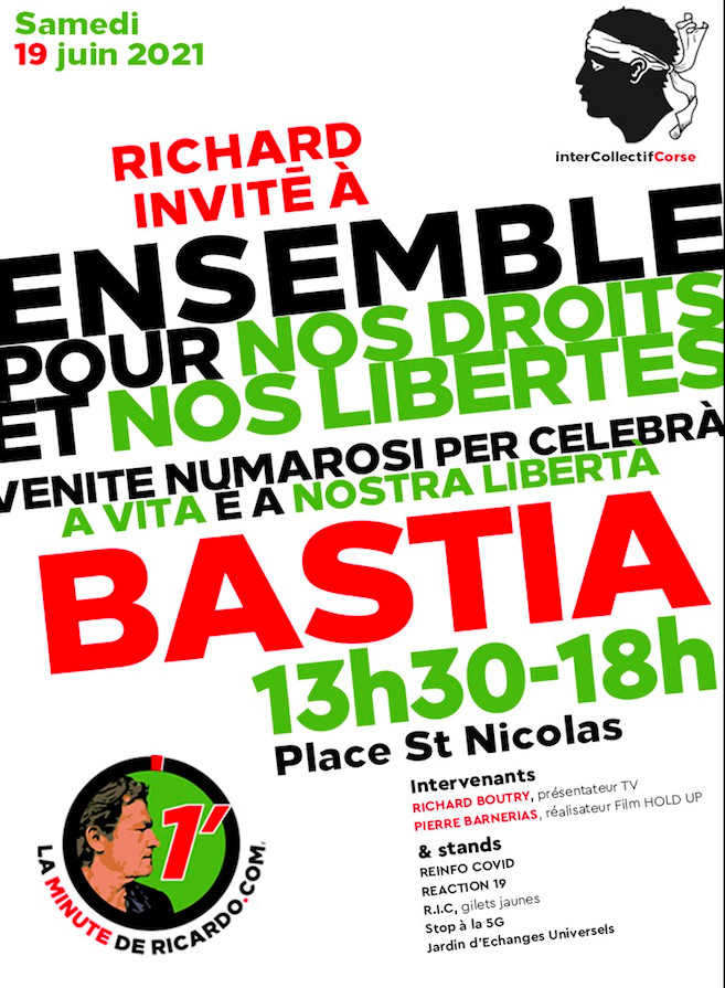 Covid-19 : une journée "pour célébrer la liberté" ce samedi à Bastia