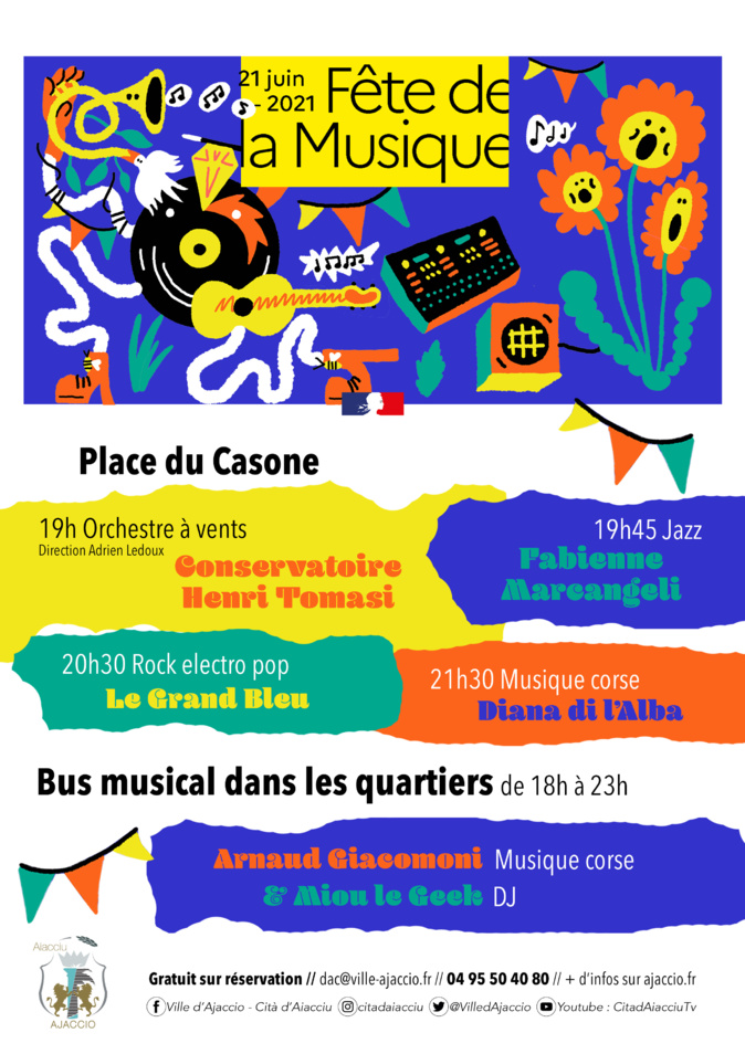 Fête de la musique : un programme ajaccien entre concerts et bus musical