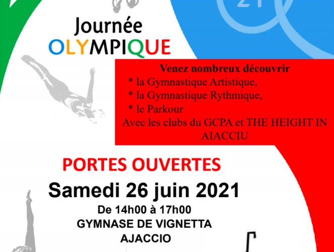  Journée olympique à Ajaccio : participez aux "portes ouvertes" di Ginnastica Corsu di u Paese Aiaccinu