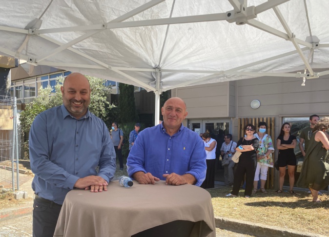 Lionel Mortini, passe la présidence de l'Odarc à Dominique Livrelli. Lionel Mortini, passe la présidence de l'Odarc à Dominique Livrelli.