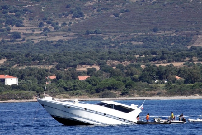 Un bateau en difficulté dans la baie de Calvi