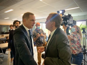 Gilles Simeoni et Renaud Muselier. Gilles Simeoni et Renaud Muselier.