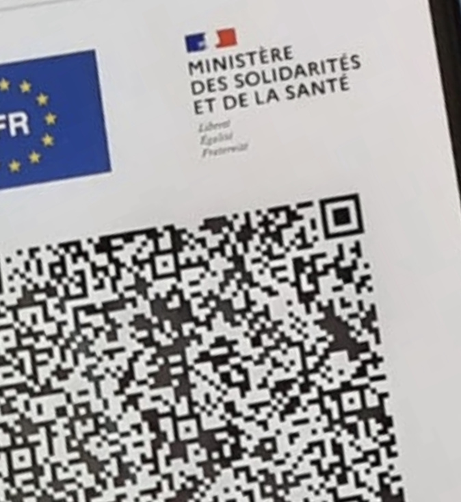 Photo illustration du pass sanitarie