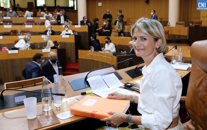 Marie-Antoinette Maupertuis, présidente de l'Assemblée de Corse. Photo Michel Luccioni. Marie-Antoinette Maupertuis, présidente de l'Assemblée de Corse. Photo Michel Luccioni.