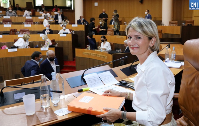 Marie-Antoinette Maupertuis, présidente de l'Assemblée de Corse. Photo Michel Luccioni.
