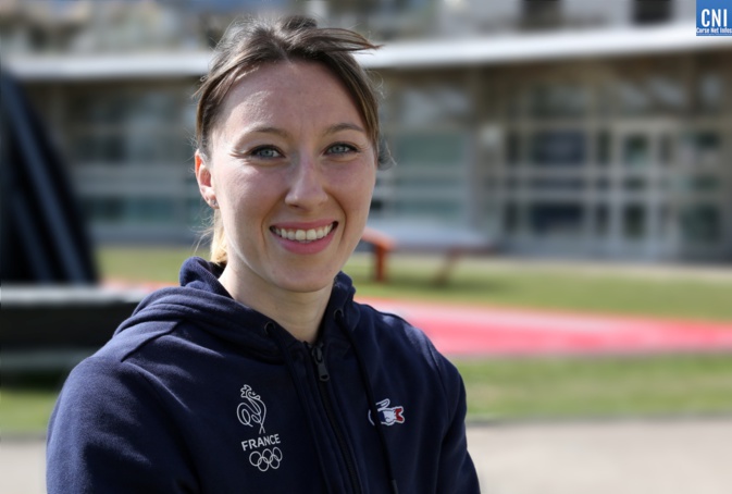 Alexandra Ferraci lors de son dernier entrainement au Pascal Rossini à Ajaccio Alexandra Ferraci lors de son dernier entrainement au Pascal Rossini à Ajaccio