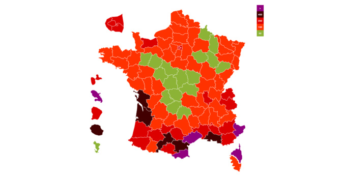 Capture d'écran Covid-Tracker