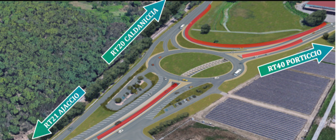 Le futur rond-point de Socordis après les travaux. Crédit : CdC Le futur rond-point de Socordis après les travaux. Crédit : CdC