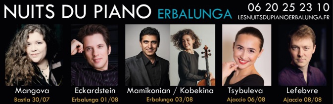 10ème édition des Nuits du piano d’Erbalunga : des virtuoses sur les scènes corses 10ème édition des Nuits du piano d’Erbalunga : des virtuoses sur les scènes corses