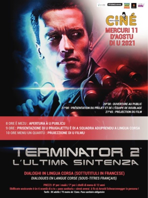 Le cinéma de Costa Verde propose "Terminator 2" en langue corse Le cinéma de Costa Verde propose "Terminator 2" en langue corse