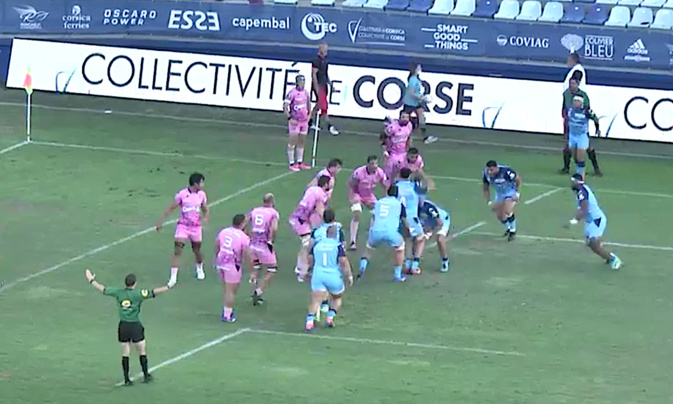 Rugby au stade Armand-Cesari - Le Stade Français renverse Montpellier Rugby au stade Armand-Cesari - Le Stade Français renverse Montpellier