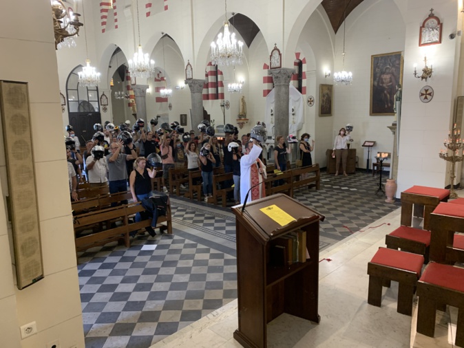 Notre Dame de Lourdes de Bastia : la bénédiction de Saint Christophe pour les motards Notre Dame de Lourdes de Bastia : la bénédiction de Saint Christophe pour les motards