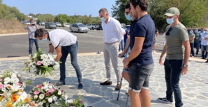 Dépôt de gerbes de Gilles Simeoni et des jeunes élus de Femu a Corsica. Dépôt de gerbes de Gilles Simeoni et des jeunes élus de Femu a Corsica.