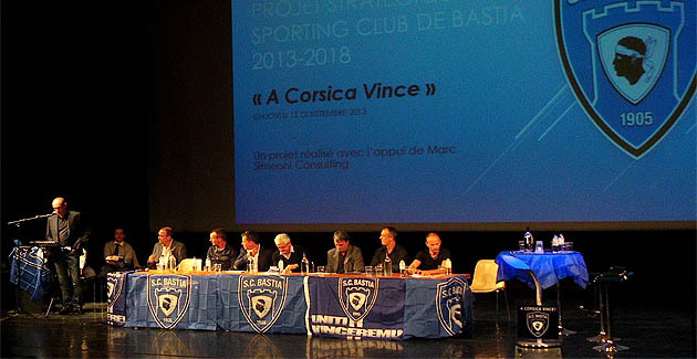 Le SC Bastia a présenté son projet " A Corsica vince"