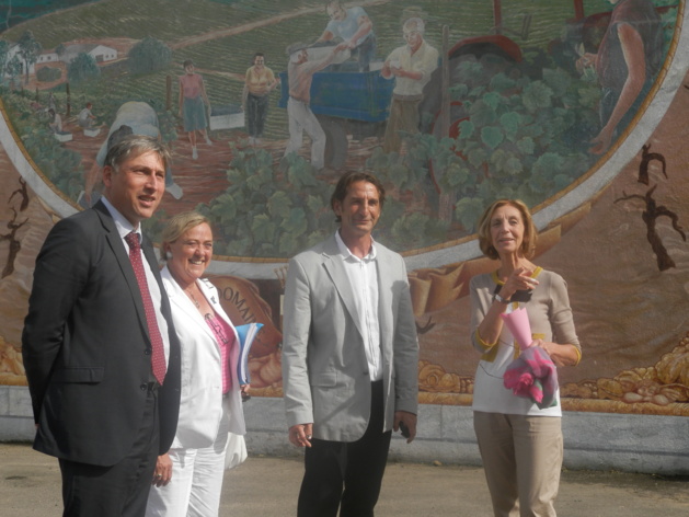 Mme Nicole Bricq, ministre du Commerce Extérieur au Domaine Peraldi ( Photos DGD)