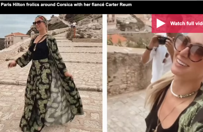 Vacances en Corse pour Paris Hilton Vacances en Corse pour Paris Hilton