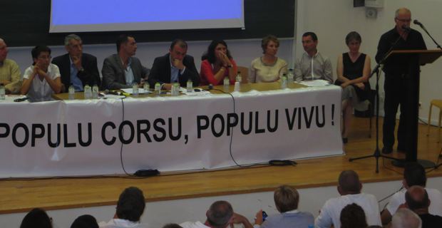 Les élus territoriaux de Femu a Corsica.