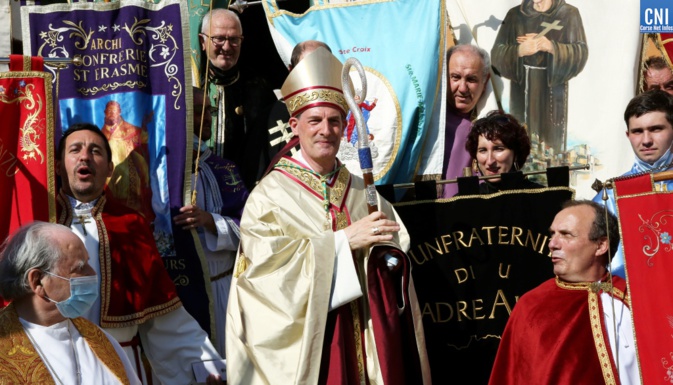 Monseigneur François-Xavier Bustillo évêque du diocèse d'Ajaccio pour la Corse - Photo Michel Luccioni