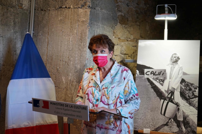 La Ministre de la culture, Roselyne Bachelot, inaugure la Tour de Sel à Calvi La Ministre de la culture, Roselyne Bachelot, inaugure la Tour de Sel à Calvi