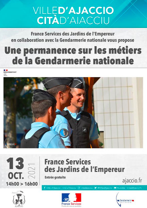 Ajaccio : Une permanence sur les métiers de la gendarmerie nationale aux Jardins de l’Empereur