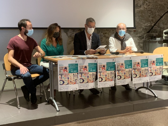 Jean-Toussaint Bartoli, Caroline Michel, Pierre Savelli et Philippe Peretti ont présenté les Journées Européennes du Patrimoine