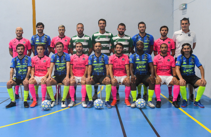 L'équipe de la saison 2021-2022 de Bastia agglomération Futsal.