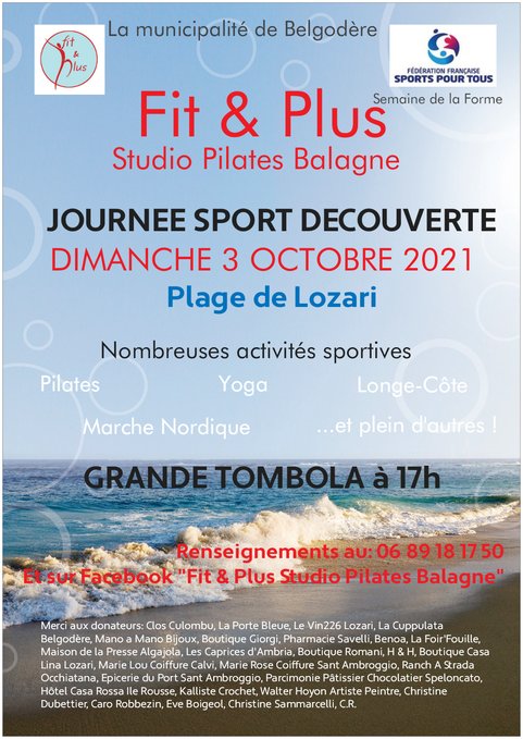 Plage de Lozari : une journée pour découvrir et tester des sports avec Fit & Plus