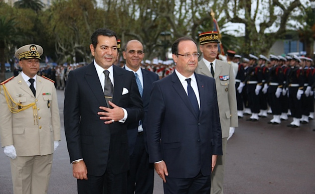 Moulay Rachid, le frère du roi du Maroc, et François Hollande, président de la République.