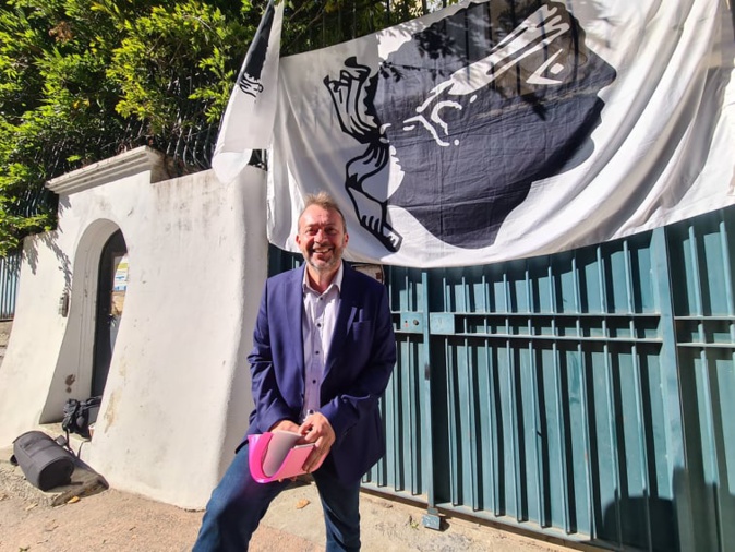 Jean-Philippe Antolini parle d'une "journée historique", 20 ans après le premier "comité anti-répression". Crédits Photo : Pierre-Manuel Pescetti