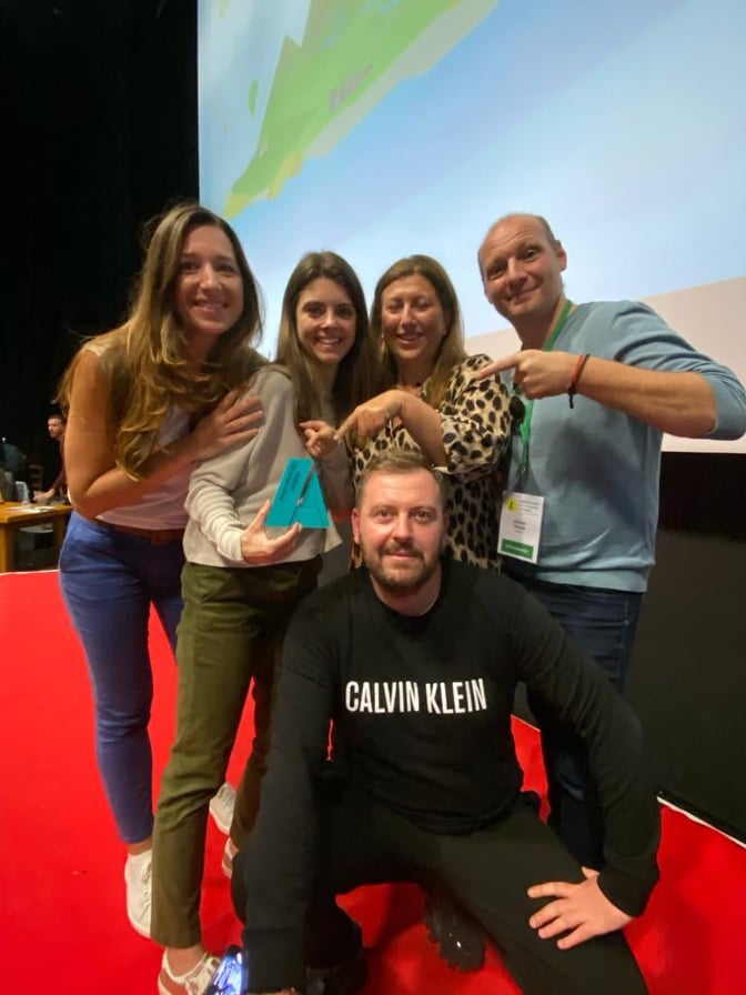 L'équipe du projet Moov'in Tempu. Crédits Photo : Camille Rocca Serra L'équipe du projet Moov'in Tempu. Crédits Photo : Camille Rocca Serra