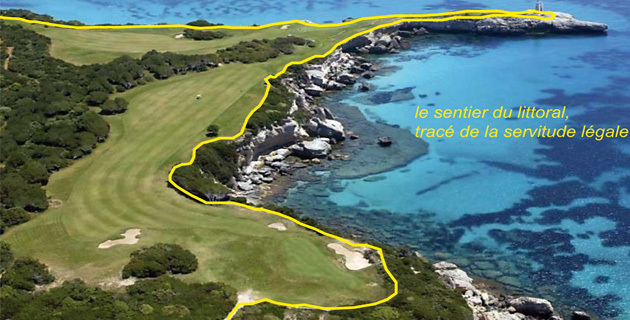 Golf de Sperone : Le sentier du littoral devra trouver sa place légale