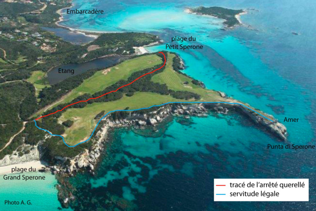 Golf de Sperone : Le sentier du littoral devra trouver sa place légale Golf de Sperone : Le sentier du littoral devra trouver sa place légale