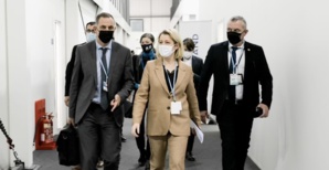 Gilles Simeoni et la ministre Barbara Pompili. Gilles Simeoni et la ministre Barbara Pompili.