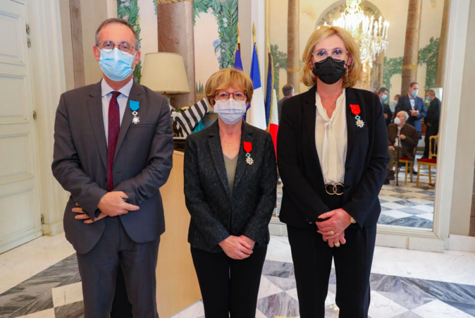 Eliane Bernardini , Evelyne Poli et François Le Bon - Photo LR Eliane Bernardini , Evelyne Poli et François Le Bon - Photo LR