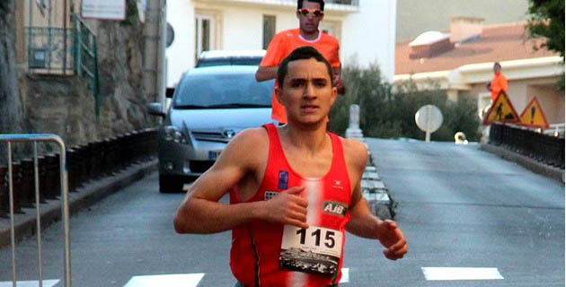 Karim Chabouchi (AJB) vainqueur de la course pédestre "A Balanina" 