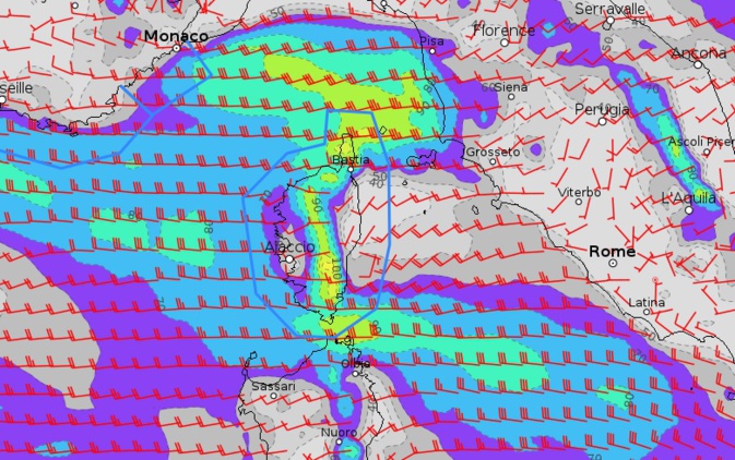 Le Libecciu soufflera en tempête le week-end prochain Le Libecciu soufflera en tempête le week-end prochain