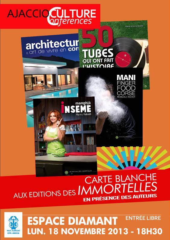 Editions "Les Immortelles",  dédicaces lundi à l'Espace Diamant