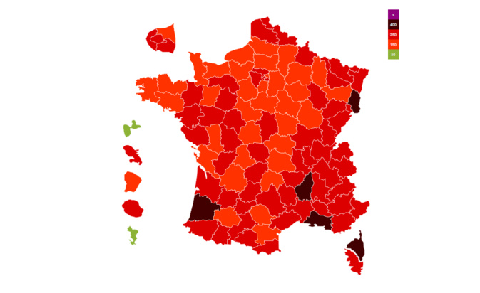 Capturé écran CovidTracker Capturé écran CovidTracker